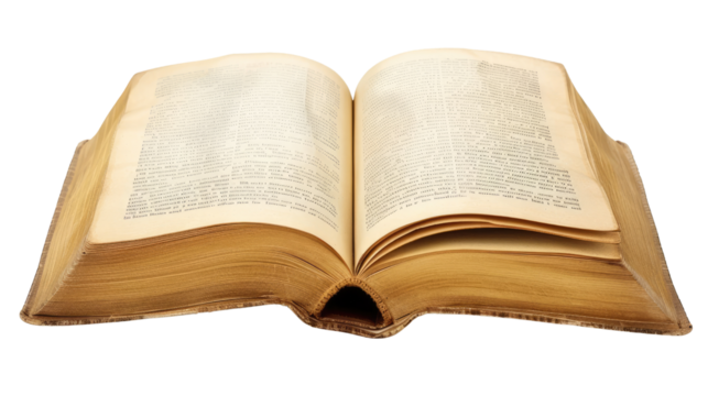 Open book, transparent background PNG - Powered by Adobe