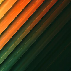 Fototapeta premium Green Orange Wave Texture Lines