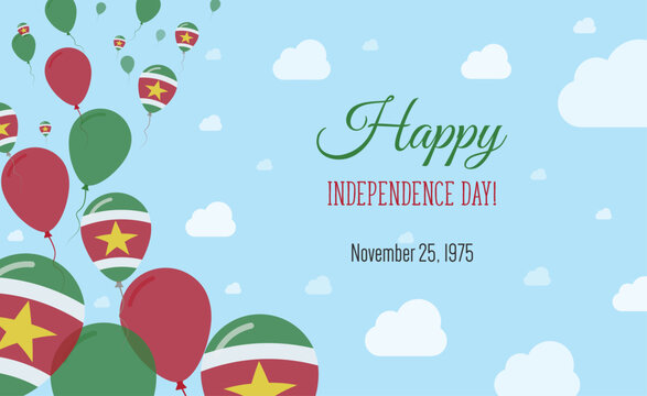 Suriname Independence Day Sparkling Patriotic