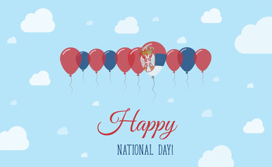 Serbia Independence Day Sparkling Patriotic