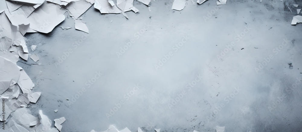 Aufkleber Gray background with space for text features torn paper providing a copy space image.