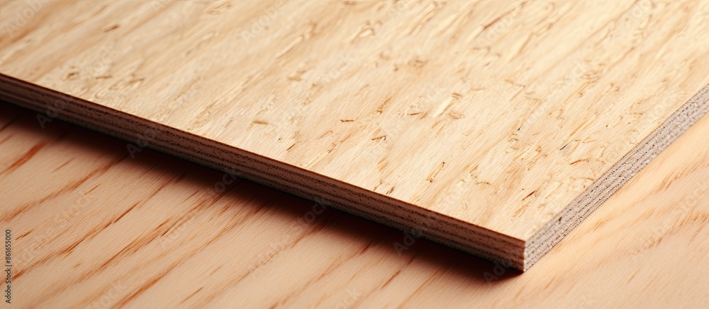 Poster background showcasing the texture of surface plywood with copy space image.