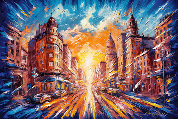 Obraz premium painting on the wall