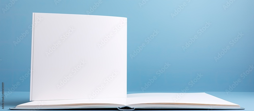 Aufkleber A pristine white book on a subtle gradient background with ample copy space image.
