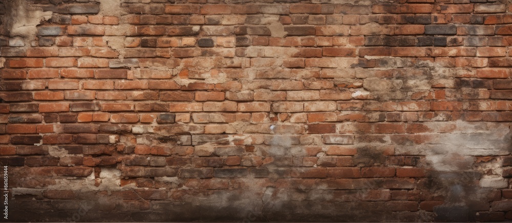 Poster background texture of an aged brick wall with copy space image.
