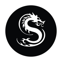 Dragon Logo Design - Vector Illustration
