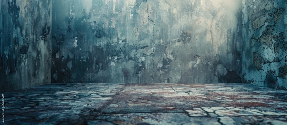 Aufkleber The background features a textured wall structure with an empty copy space image for text.