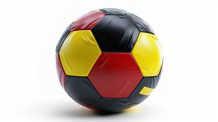 European Football Championship 2024, A soccer ball with the flag design of Belgian on white background