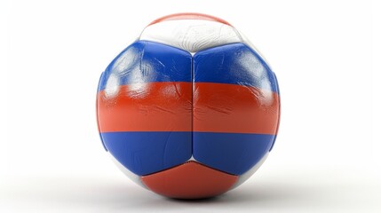 European Football Championship 2024, A soccer ball with the flag design of Dutch on white background