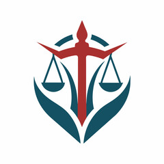 Modern and minimalist Law firm logo icon vector art illustration 