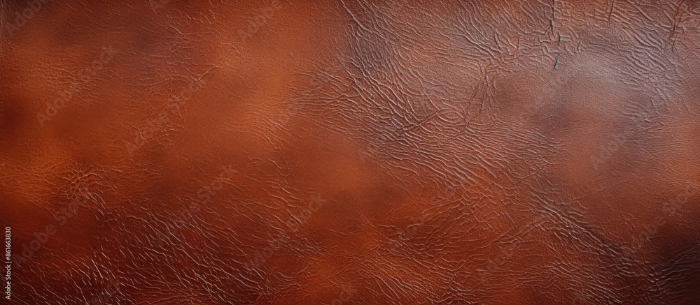 Poster close-up of a rich brown leather texture used as a background for copy space image.