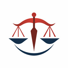 Modern and minimalist Law firm logo icon vector art illustration 