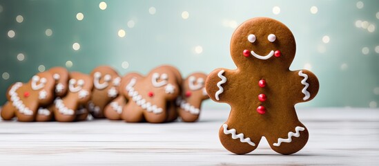 Back to school gingerbread with a blank area for your message or design, referred to as copy space image.