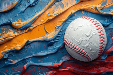 abstract background in colors and patterns for Little League Month 