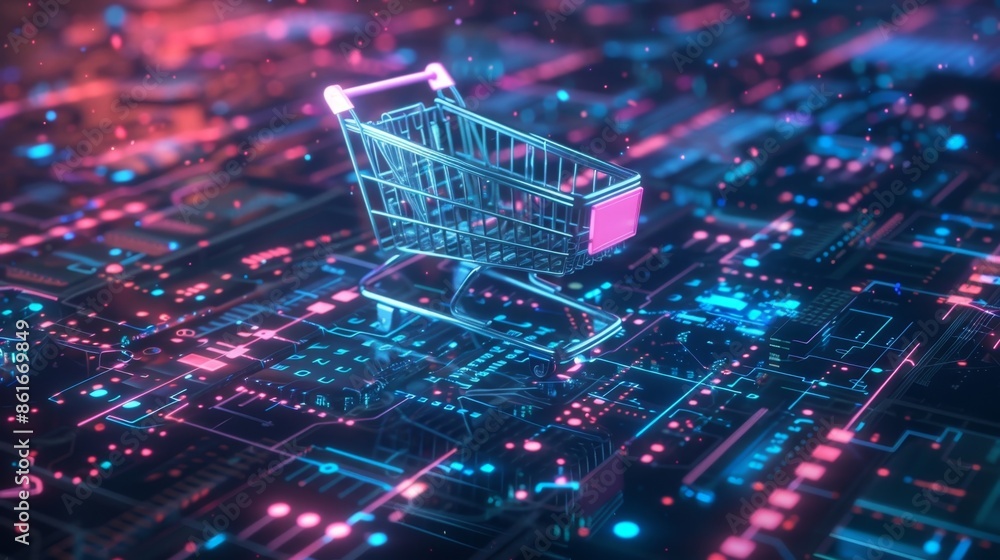Poster with 5g online marketplace platforms can handle an increased number of concurrent users allowing mor