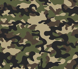 Fototapeta premium army camo seamless print vector fashion pattern, urban textile design