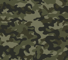 Fototapeta premium camouflage military pattern seamless army background, khaki texture, modern urban textile print