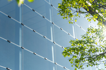 Sustainable green buildings. environmentally friendly buildings Green skyscraper building goals,...