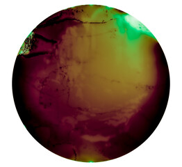 crystal ball on a white background