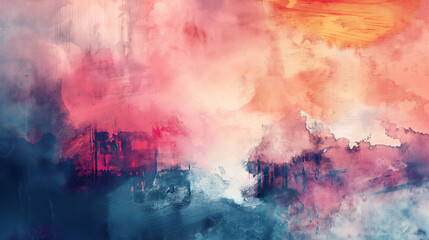 水彩の背景素材