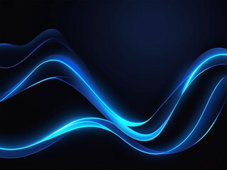 Obraz premium abstract blue wave background