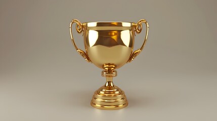 Golden Trophy for Winning or Achieving a Competition or Tournament