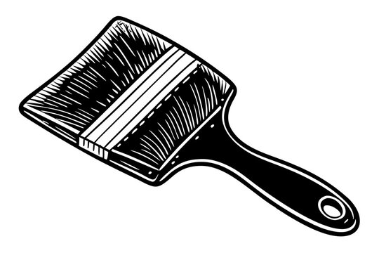 recommend clip art: Paint brush silhouette vector illustration