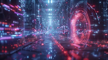 Obraz premium By leveraging the high bandwidth of 5G factories are able to collect large amounts of data from their machines and use it for realtime analysis improving overall efficiency and quality.