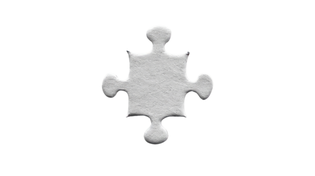 Puzzle piece, transparent background PNG