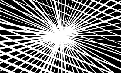 Black and white Comic background. Center pattern. Vector Format Illustration 