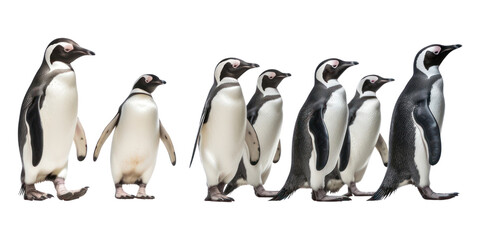 Fototapeta premium PNG Penguin animal bird white background.