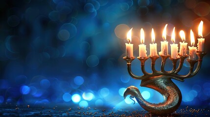 Wonderful Realistic yom kippur with horn and pomegranates