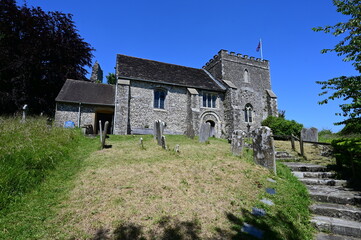 Fototapeta premium Norman church built in 1073 in the UK. 