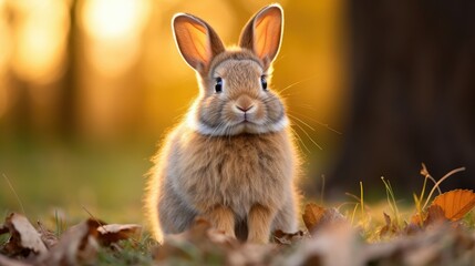 Fototapeta premium A cute little rabbit