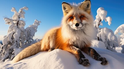 Obraz premium The red fox 