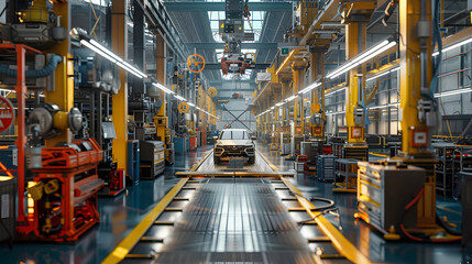 Industrial illustrations, factory images, working machinery images