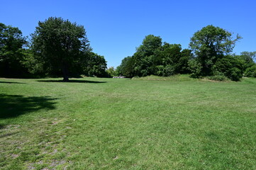 Remains of a Norman castle from the 11th century in the UK. 