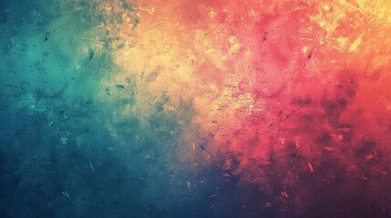 Fototapeta premium Abstract Textured Background with Blue, Yellow, and Red Hues
