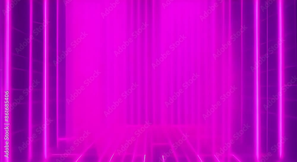 Poster neon line shapes animation of glowing horizontal lines streaming across the screen deep blues and vi