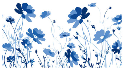 Fototapeta premium PNG Flower pattern rectangle shape backgrounds outdoors nature.