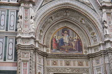 Cathedral of Santa Maria del Fiore and Detailed Facade