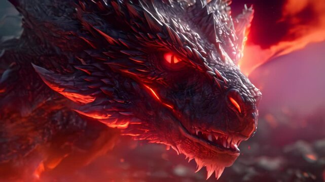 scary Dragon video 4K