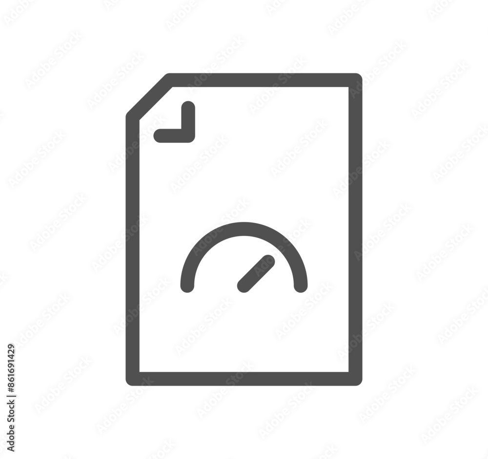 Aufkleber document flow management related icon outline and linear vector.