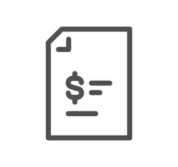 Document flow management related icon outline and linear vector.	
