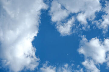 blue sky with clouds