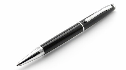 smooth writing ballpoint pen isolated on white background office supply