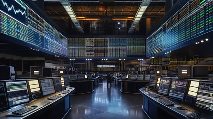 11. Sculpt an AI-driven financial trading floor, with algorithms analyzing market data and executing transactions with speed and accuracy.