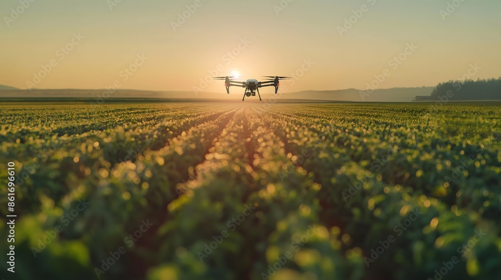Poster 6. formulate a scenario of ai-driven agriculture, with automated drones and machines optimizing crop