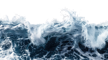 Sea wave, transparent background PNG