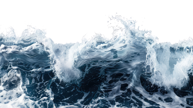 Sea wave, transparent background PNG